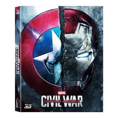 캡틴 아메리카: 시빌 워 (Captain America: Civil War) 3D+2D 풀슬립 A1 스틸북 한정판 Blu-Ray [2 DISC]
