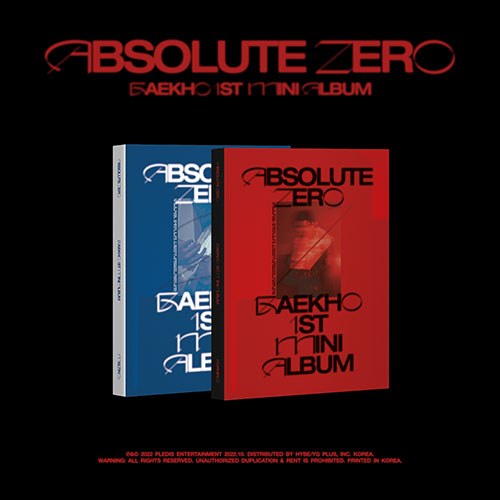 [세트/앨범2종] 백호 (BAEKHO) - 1st Mini Album [Absolute Zero]