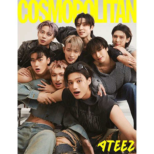 COSMOPOLITAN 코스모폴리탄 A형 (여성월간) : 8월 [2023] 표지 : 에이티즈 단체