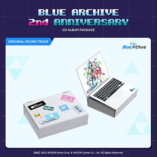 블루 아카이브 2주년 기념OST (2CD) (BLUE ARCHIVE 2nd ANNIVERSARY OST - CD ALBUM PACKAGE)