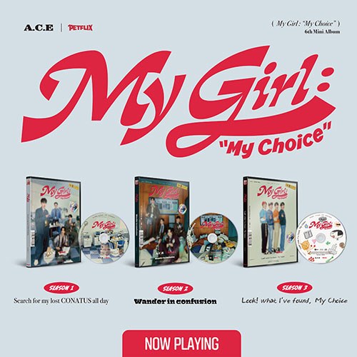 [애플특전][세트/앨범3종] 에이스 (A.C.E) - 미니6집 [My Girl : “My Choice” (My Girl Season 1~3)]