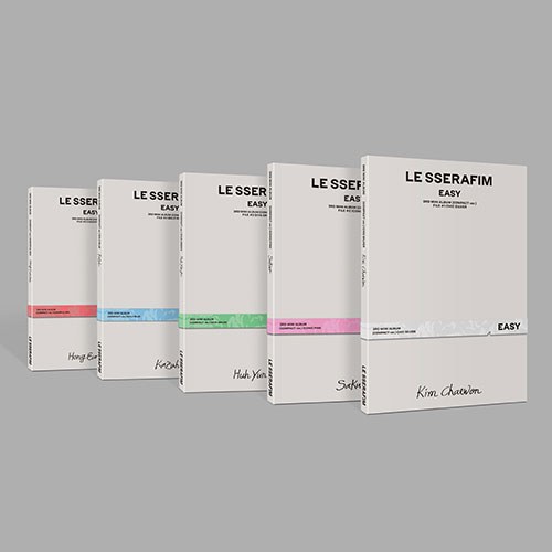 [세트/앨범5종] 르세라핌 (LE SSERAFIM) - 3rd Mini Album [EASY] (COMPACT ver.)