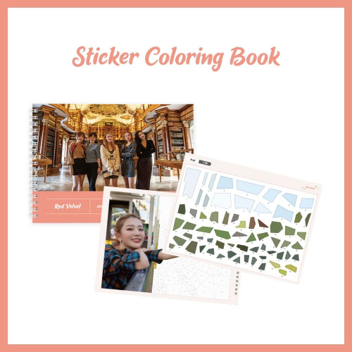 레드벨벳 (Red Velvet) - 스티커 컬러링북 (STICKER COLORING BOOK)
