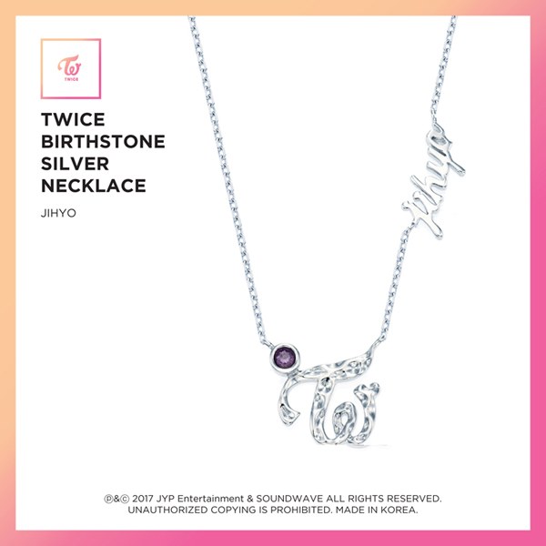 트와이스(TWICE) - JEWELRY COLLECTION LIMITED EDITION [BIRTHSTONE SILVER NECKLACE 9종 / 지효]