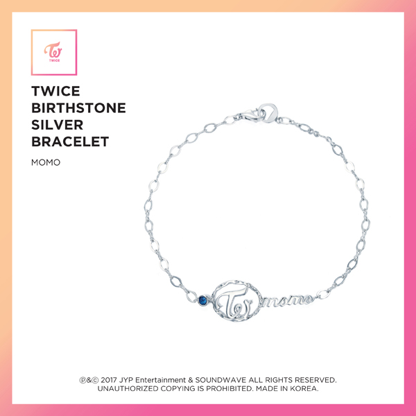 트와이스(TWICE) - JEWELRY COLLECTION LIMITED EDITION [TWICE BIRTHSTONE SILVER BRACELET 9종 / 모모]
