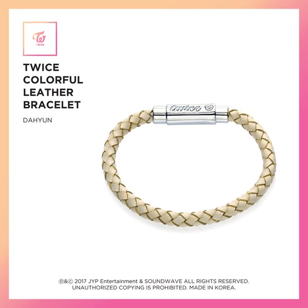 트와이스(TWICE) - JEWELRY COLLECTION LIMITED EDITION [TWICE COLORFUL LEATHER BRACELET 9종/ 다현]