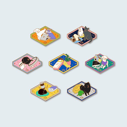 갓세븐 (GOT7) - 2022 FANCON OFFICIAL MD / 금속 뱃지 (METAL BADGE)