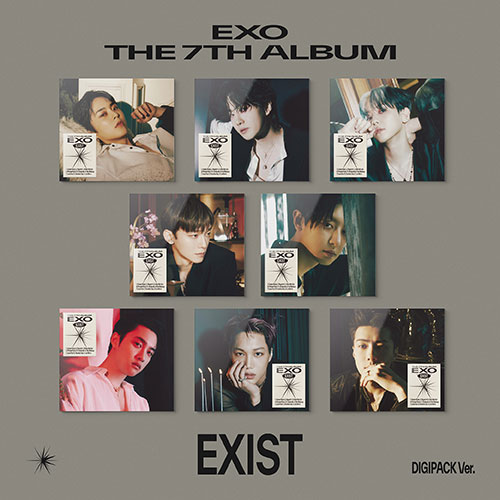 [세트/앨범8종] 엑소(EXO) - 정규7집 [EXIST] (Digipack Ver.)