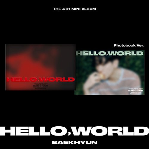 [세트/앨범2종] 백현 (BAEKHYUN) - 미니4집 [Hello, World] (Photobook Ver.)