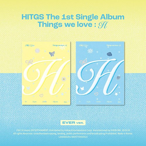 [5/22 영상통화] HITGS (힛지스) - The 1st Single Album - Things we love : H (EVER) [2종 중 랜덤 1종]