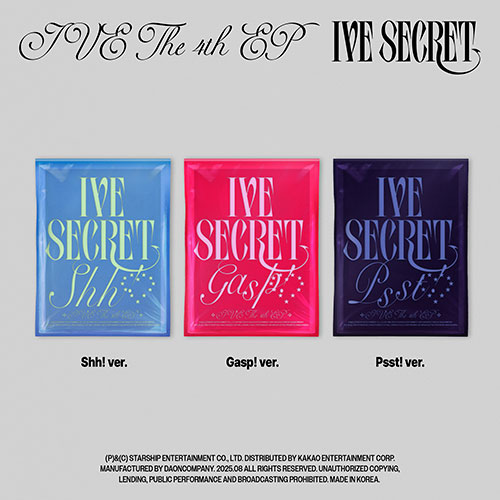 [애플특전][세트/앨범3종] 아이브 (IVE) - THE 4th EP [IVE SECRET]