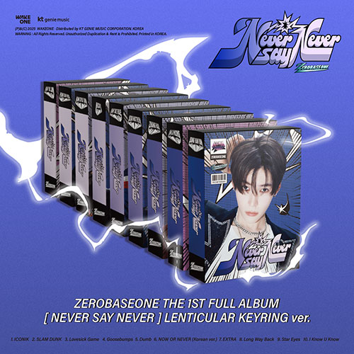 [세트/앨범9종] ZEROBASEONE - THE 1ST FULL ALBUM [NEVER SAY NEVER] (LENTICULAR KEYRING Ver.)