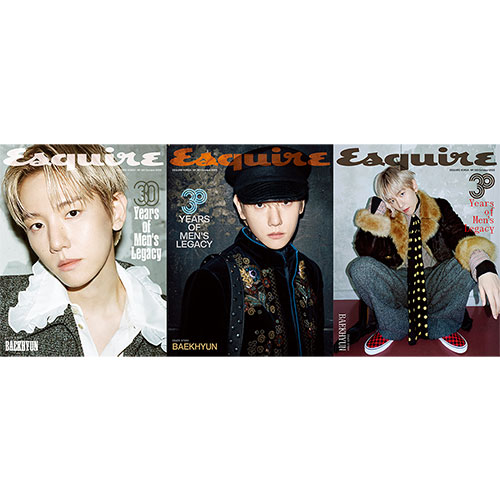 [세트/3종] ESQUIRE 에스콰이어 (월간) : 10월 [2025] 표지 : A,B,C형 백현