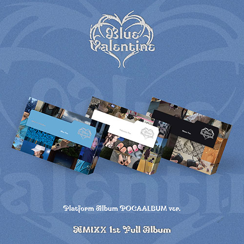 [애플특전][세트/앨범3종] NMIXX (엔믹스) - Blue Valentine (Platform Album POCAALBUM Ver.)