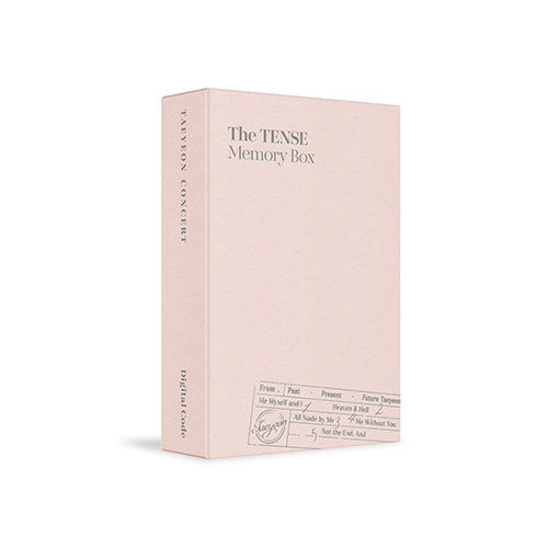 TAEYEON CONCERT The TENSE Memory Box Digital Code