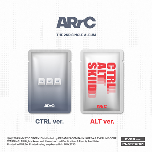 [세트/앨범2종] ARrC (아크) - THE 2ND SINGLE ALBUM [CTRL+ALT+SKIID] (CTRL & ALT Ver.)