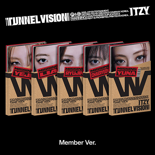 [애플특전][세트/앨범5종] ITZY (있지) - TUNNEL VISION (Member Ver.)