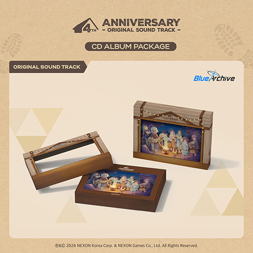 블루 아카이브 4주년 기념 OST (CD) (BLUE ARCHIVE 4th ANNIVERSARY OST - CD ALBUM PACKAGE)