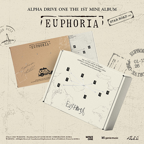 [럭키드로우] ALPHA DRIVE ONE - THE 1ST MINI ALBUM [EUPHORIA] (STAR ROAD ver.)