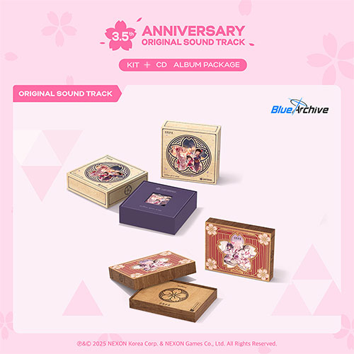 [세트/앨범2종] 블루 아카이브 3.5주년 기념OST (KIT+2CD) (BLUE ARCHIVE 3.5th ANNIVERSARY OST KIT+CD ALBUM PACKAGE)