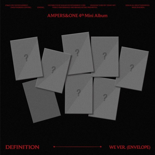 [세트/앨범7종] 앰퍼샌드원 (AMPERS&ONE) - 미니 4집 [DEFINITION] WE Ver.(CD)