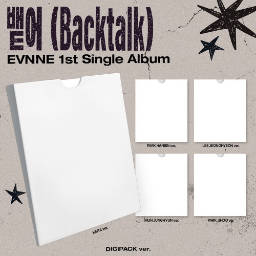 [세트/앨범5종] 이븐 (EVNNE) - 1st Single Album [뱉어 (Backtalk)] (DIGIPACK ver.)