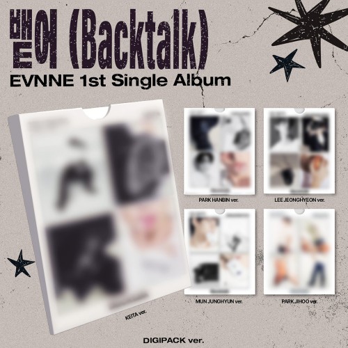 [세트/앨범5종] 이븐 (EVNNE) - 1st Single Album [뱉어 (Backtalk)] (DIGIPACK ver.)