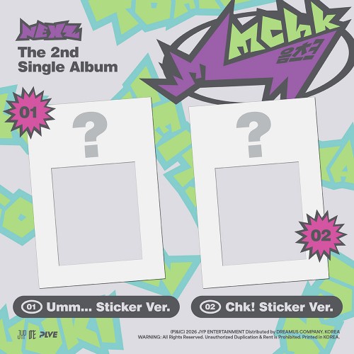 NEXZ (넥스지) - The 2nd Single Album [Mmchk] (Umm...Sticker ver. / Chk! Sticker ver)