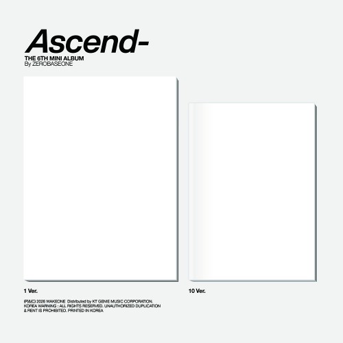 [애플특전][세트/앨범2종] ZEROBASEONE - The 6th Mini Album [Ascend-] Photobook Ver. (1 Ver. & 10 Ver.)