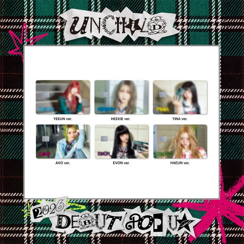 UNCHIlD(언차일드) - 2026 DEBUT POP-UP MD / 카드 커버 스티커 (CARD COVER STICKER)