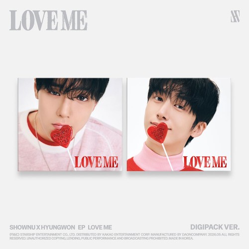 [세트/앨범2종] 셔누X형원 (몬스타엑스) - EP [LOVE ME] (DIGIPACK VER.한정반)
