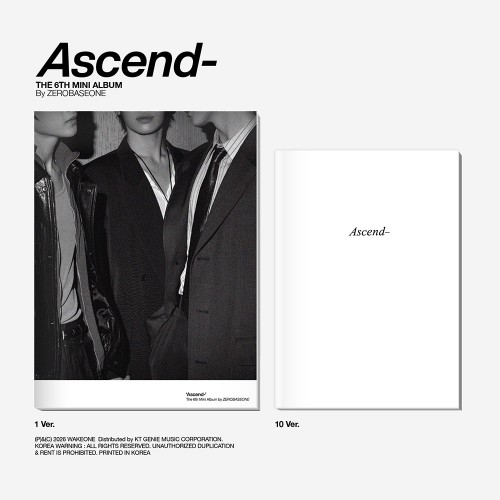 ZEROBASEONE - The 6th Mini Album [Ascend-] Photobook Ver. (1 Ver. & 10 Ver.)