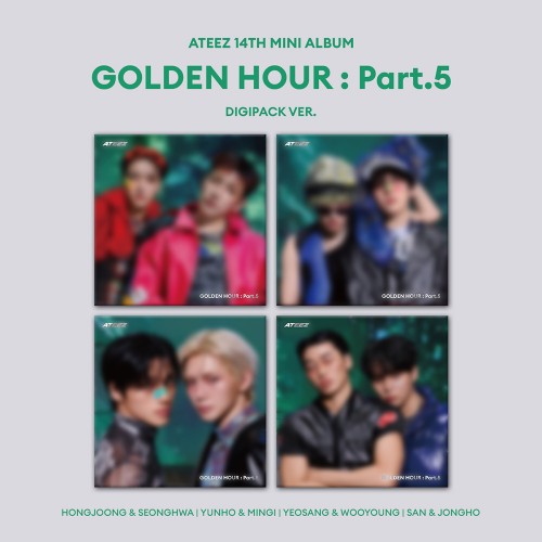 [세트/앨범4종] 에이티즈 (ATEEZ) - GOLDEN HOUR : Part.5 (DIGIPACK UNIT VER.)