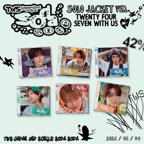 [세트/앨범6종] 투어스 (TWS) - Japan 2nd Single「SODA SODA」Solo Jacket