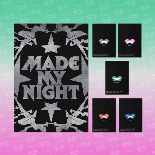 [세트/앨범5종] 르세라핌 (LE SSERAFIM) - 2nd Single Album 'Made My Night' (COMPACT ver.)