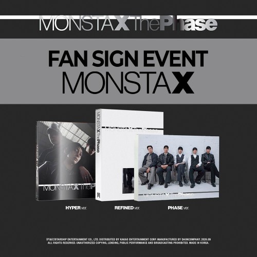 [9/12 대면 팬사인회] 몬스타엑스 (MONSTA X) - EP [The Phase]