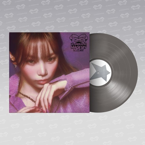 르세라핌 (LE SSERAFIM) - 2nd Single Album 'Made My Night' Vinyl (CHIC SILVER ver.)