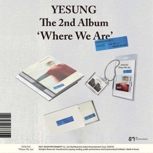 [애플특전][세트/앨범3종] 예성 (YESUNG) - 정규 2집 [Where We Are] (Photobook+SMini+QR Ver.)